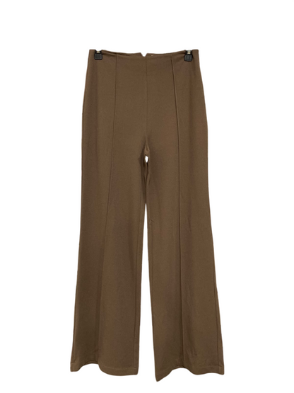 THANNE |M| WAIST 28| A45| TAUPE WIDE-LEG TECHNICAL UTILITY TROUSERS