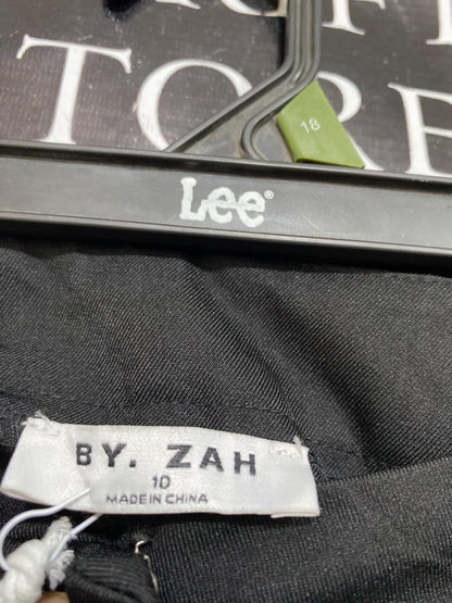 BY ZAH |M| WAIST 28| A45| BLACK AND WHITE SIDE-STRIPE TECHNICAL UTILITY TROUSERS