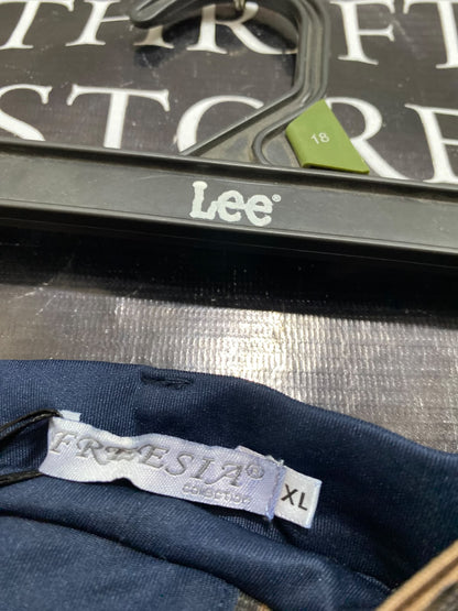 FREESIA |L| WAIST 30| A45| NAVY BLUE ZIP-POCKET TECHNICAL UTILITY TROUSERS