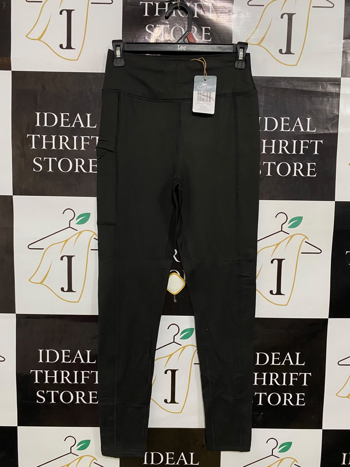 CRANE |S| WAIST 26| A45| BLACK ATHLETIC POCKET TECHNICAL UTILITY LEGGINGS