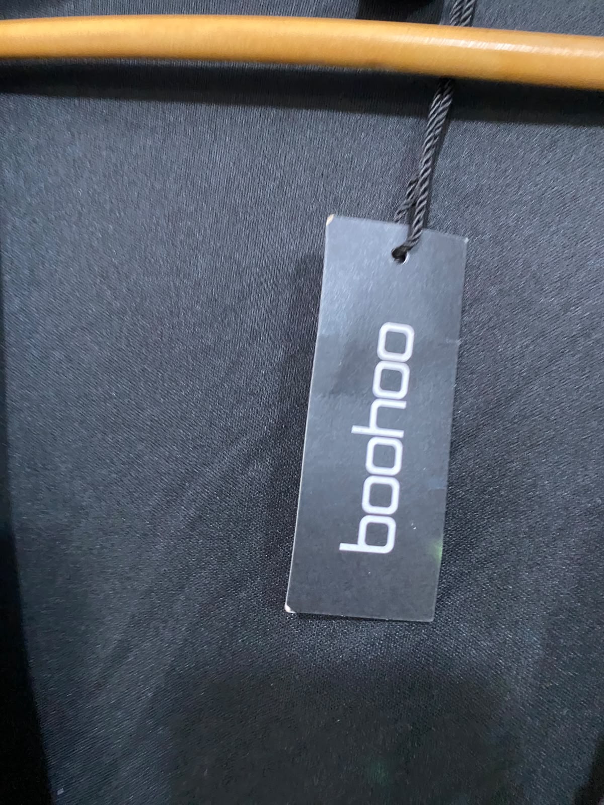 BOOHOO |XL| BUST 27| A45| BLACK AND GOLD SEQUIN TECHNICAL UTILITY MINI DRESS