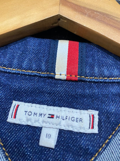 TOMMY HILFIGER |M| BUST 21| A45| DARK WASH DENIM TECHNICAL UTILITY JACKET