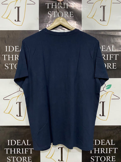 ANKO |L| BUST 21| A44| NAVY SEQUIN HEART AND BOW TECHNICAL UTILITY T-SHIRT