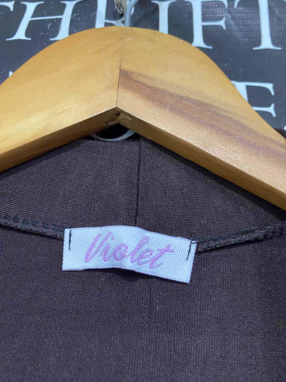 VIOLET |M| BUST 17| A44| BROWN OPEN-FRONT MAXI CARDIGAN TECHNICAL UTILITY COAT