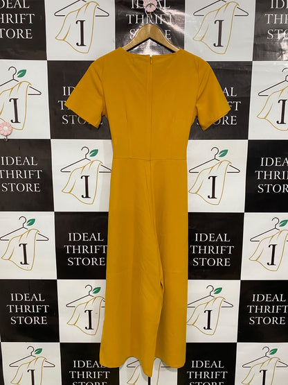 PRIMARK |M| BUST 17| A44| MUSTARD YELLOW O-RING BELTED TECHNICAL UTILITY JUMPSUIT