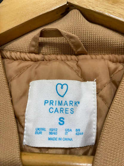 PRIMARK CARES |S| BUST 24| A44| CAMEL OVERSIZED BOMBER JACKET TECHNICAL UTILITY OUTERWEAR