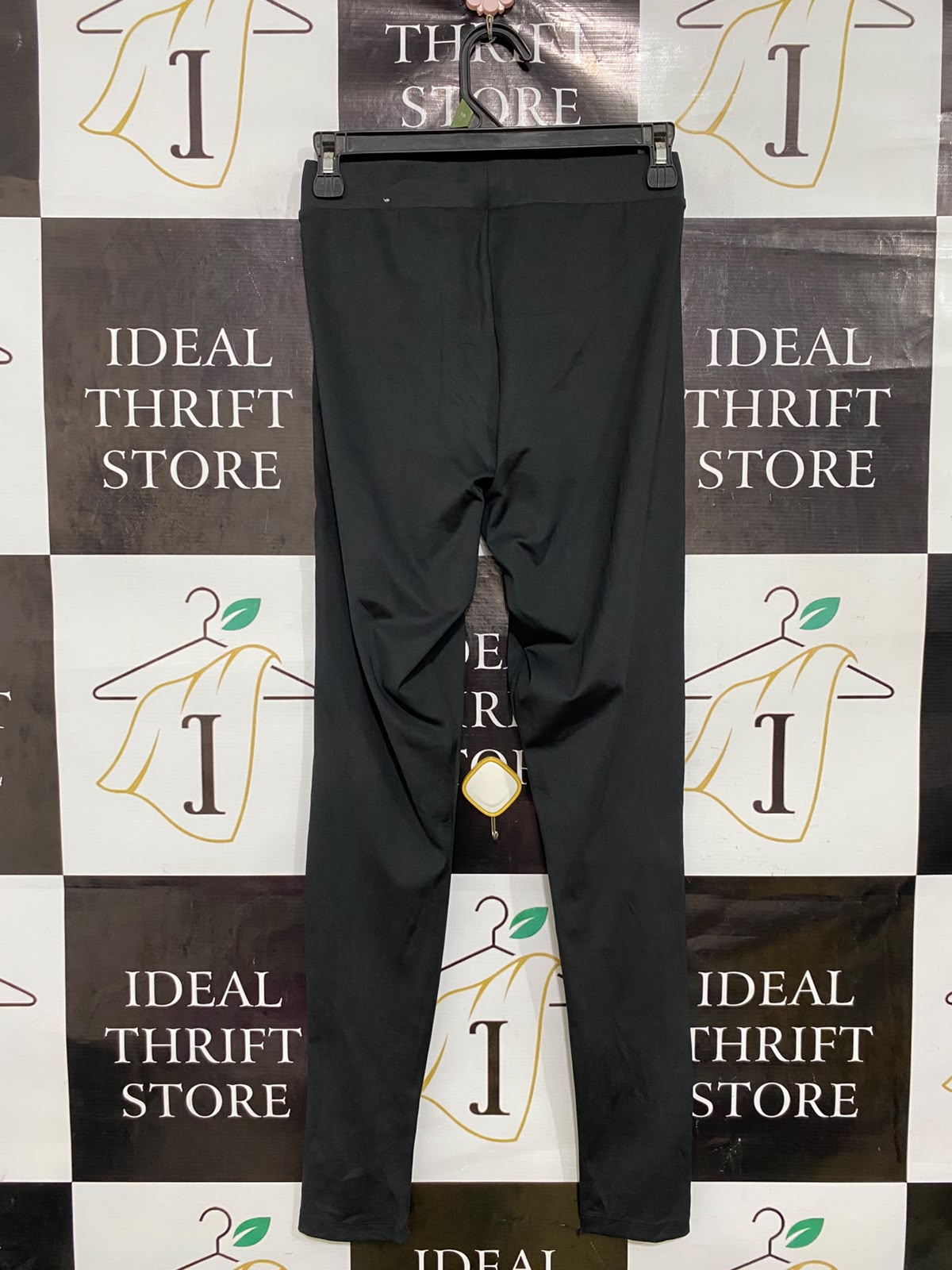 ADIDAS |XS| WAIST 24| A44| BLACK THREE-STRIPE TECHNICAL UTILITY LEGGINGS