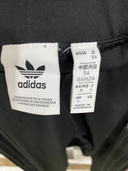 ADIDAS |XS| WAIST 24| A44| BLACK THREE-STRIPE TECHNICAL UTILITY LEGGINGS