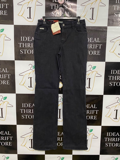 CALVIN KLEIN JEANS |L| WAIST 30| A44| BLACK WASH STRAIGHT-LEG TECHNICAL UTILITY DENIM JEANS