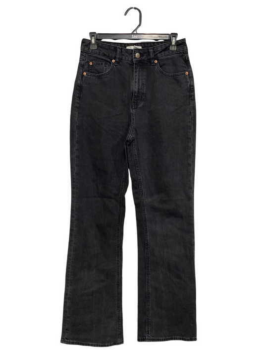 H&M |M| WAIST 28| A45| WASHED BLACK STRAIGHT-LEG TECHNICAL UTILITY DENIM JEANS