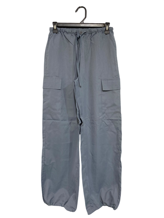 |S| WAIST 26| A45| GREY MULTI-POCKET CARGO TECHNICAL UTILITY PANTS