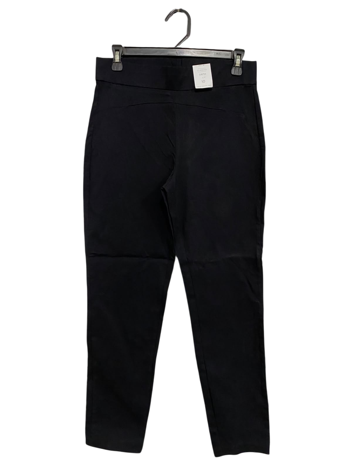 KATIES |M| WAIST 29| A46| BLACK HIGH-WAIST WIDE-LEG TECHNICAL UTILITY FLARED PANTS