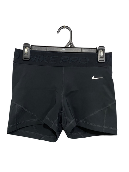 NIKE |M| WAIST 28| A46| BLACK NIKE PRO BRANDED-WAISTBAND TECHNICAL UTILITY ATHLETIC SHORTS