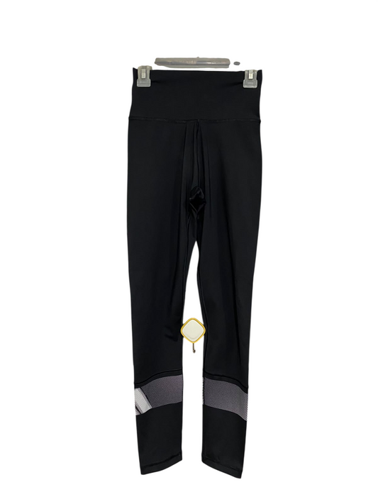 ADIDAS |XS| WAIST 20| A46| BLACK MESH-ACCENT HIGH-WAIST TECHNICAL UTILITY LEGGINGS
