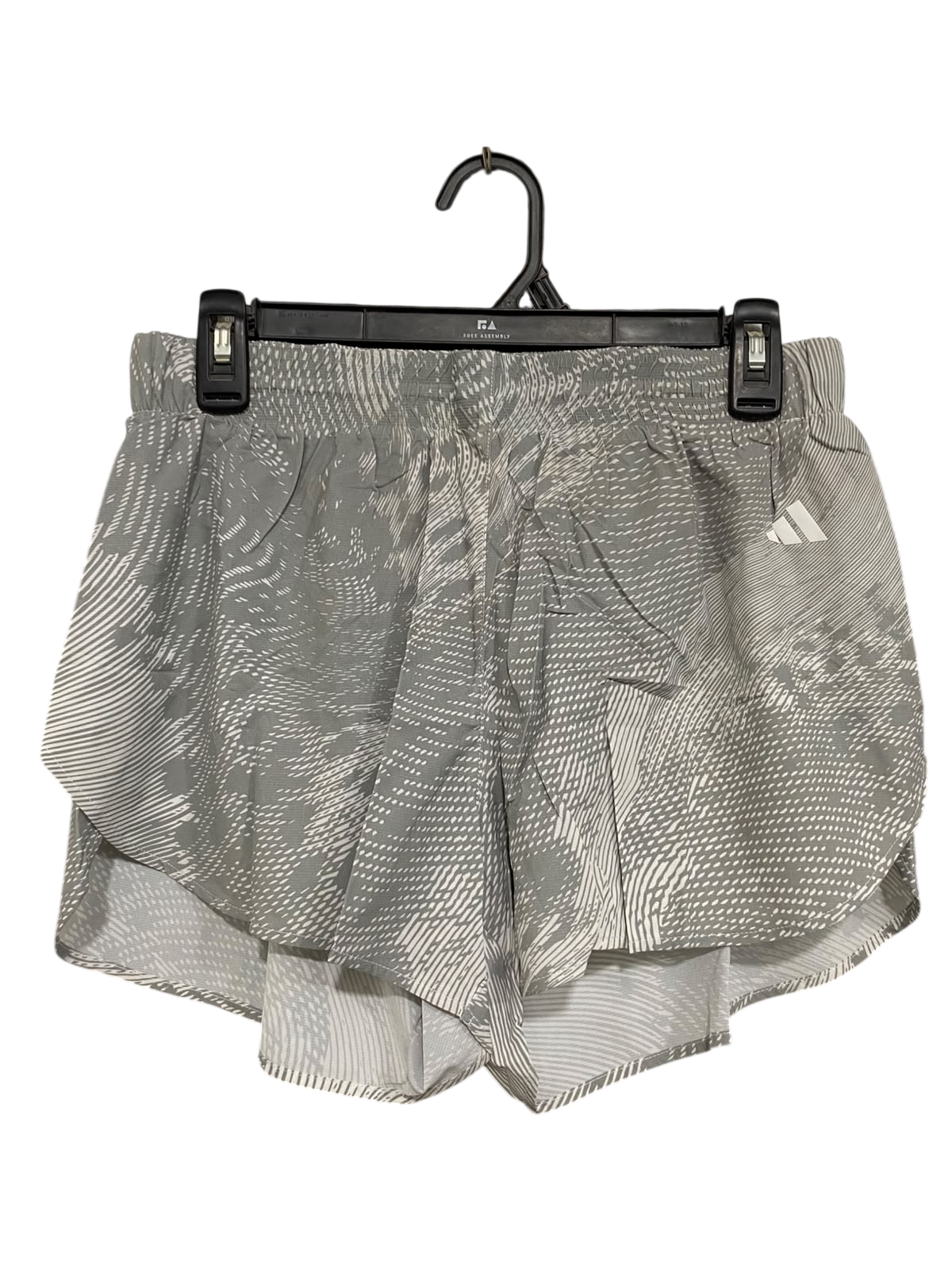 ADIDAS |M| WAIST 28| A47| GREY ABSTRACTION-PRINT ADIDAS TECHNICAL UTILITY ATHLETIC SHORTS