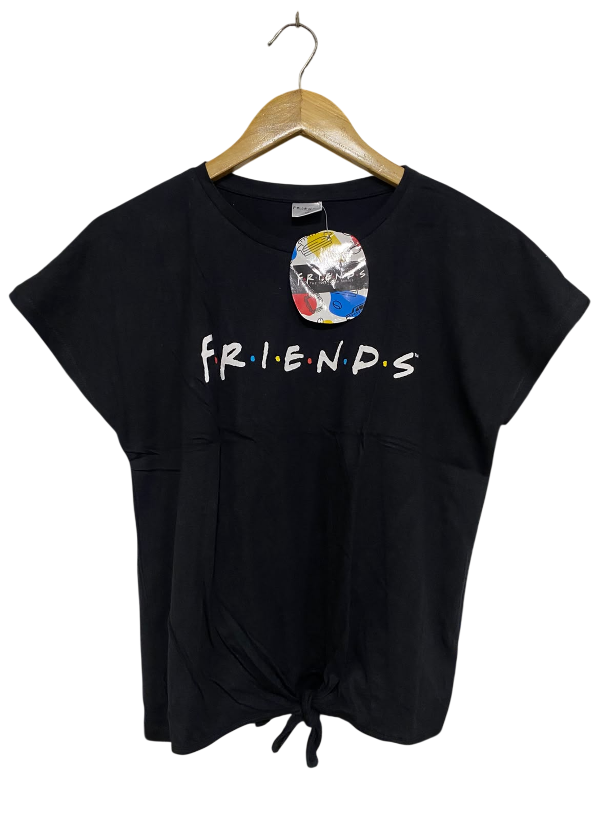 FRIEND |M| BUST 19| A46| BLACK FRIENDS GRAPHIC-PRINT TECHNICAL UTILITY TEE