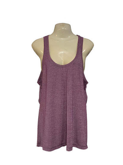 LULULEMON |M| BUST 19| MAUVE HEATHERED SCOOP-NECK TECHNICAL UTILITY TANK TOP
