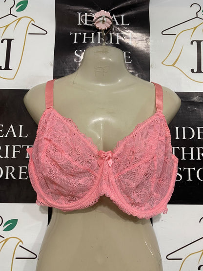 GEORGE |M| BUST 18| A47| PINK LACE TECHNICAL PERFORMANCE UTILITY LINGERIE BRA