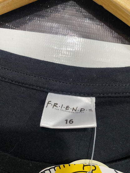 FRIEND |M| BUST 19| A46| BLACK FRIENDS GRAPHIC-PRINT TECHNICAL UTILITY TEE