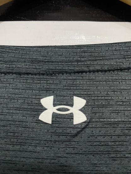 UNDER ARMOUR |XL| BUST 22| A46| GREY HEATHERED MESH-TRIM TECHNICAL UTILITY TEE