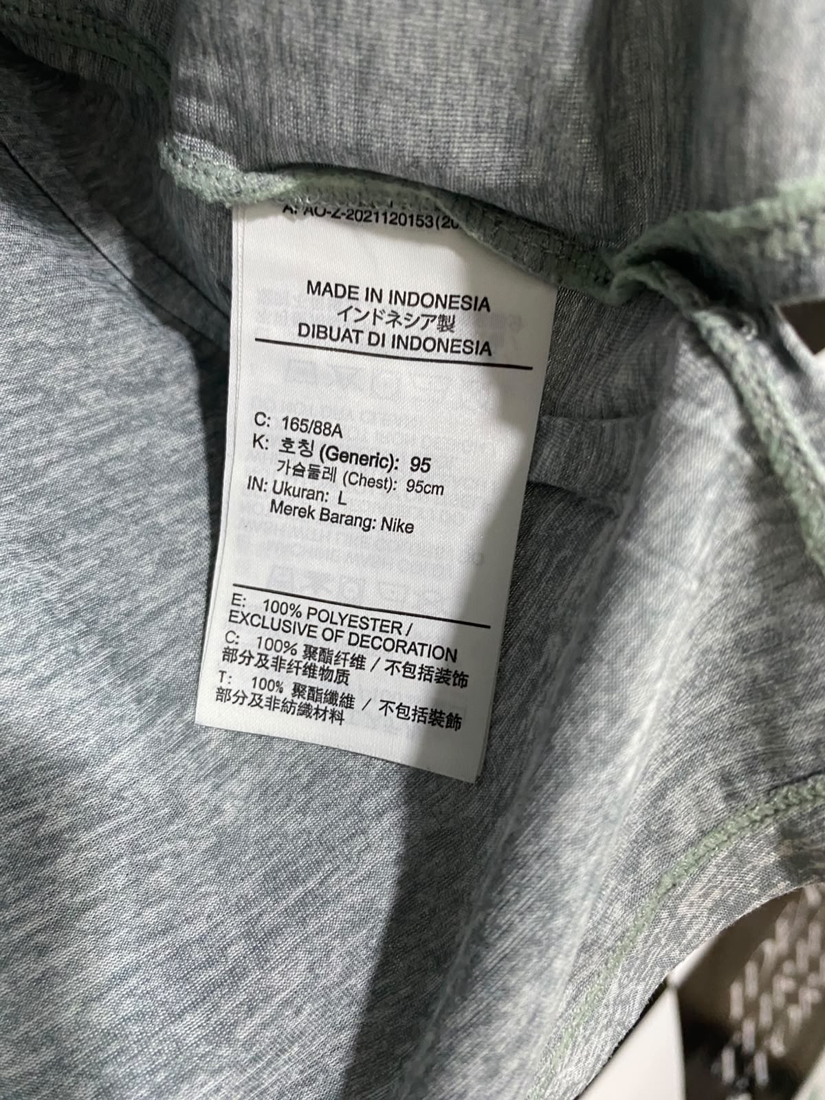 NIKE |L| BUST 21| A46| GREY HEATHERED DRI-FIT LONG-SLEEVE TECHNICAL UTILITY TOP