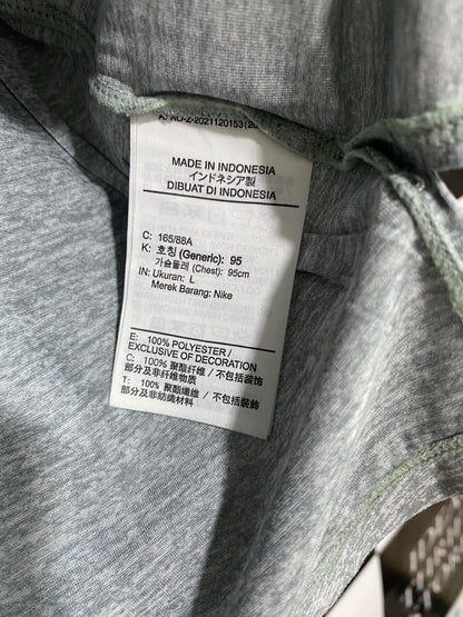 NIKE |L| BUST 21| A46| GREY HEATHERED DRI-FIT LONG-SLEEVE TECHNICAL UTILITY TOP