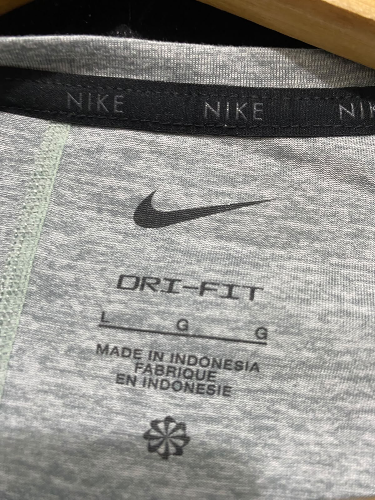 NIKE |L| BUST 21| A46| GREY HEATHERED DRI-FIT LONG-SLEEVE TECHNICAL UTILITY TOP