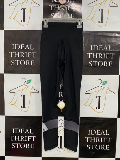 ADIDAS |XS| WAIST 20| A46| BLACK MESH-ACCENT HIGH-WAIST TECHNICAL UTILITY LEGGINGS