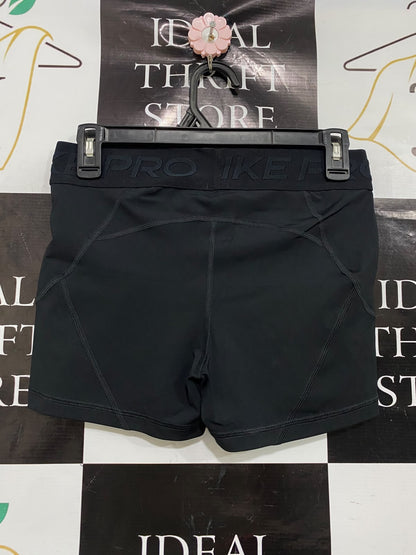 NIKE |M| WAIST 28| A46| BLACK NIKE PRO BRANDED-WAISTBAND TECHNICAL UTILITY ATHLETIC SHORTS
