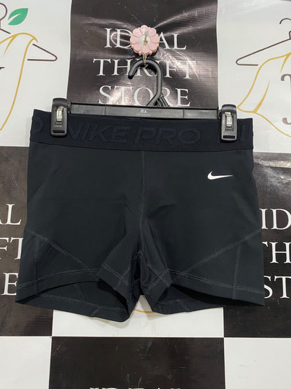 NIKE |M| WAIST 28| A46| BLACK NIKE PRO BRANDED-WAISTBAND TECHNICAL UTILITY ATHLETIC SHORTS