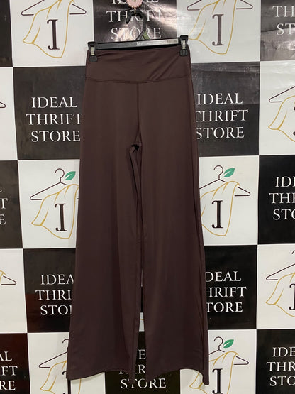 ANKO |XS| WAIST 24| A46| BROWN HIGH-WAIST WIDE-LEG TECHNICAL UTILITY PANTS