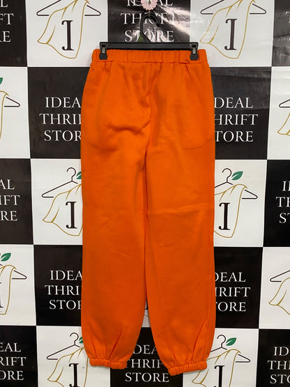 SHEIN |S| WAIST 28| A46| VIBRANT ORANGE ELASTICATED TECHNICAL UTILITY JOGGERS