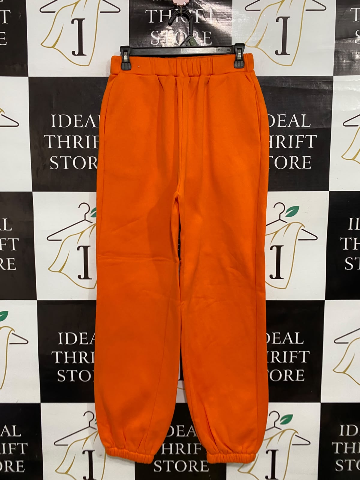 SHEIN |S| WAIST 28| A46| VIBRANT ORANGE ELASTICATED TECHNICAL UTILITY JOGGERS