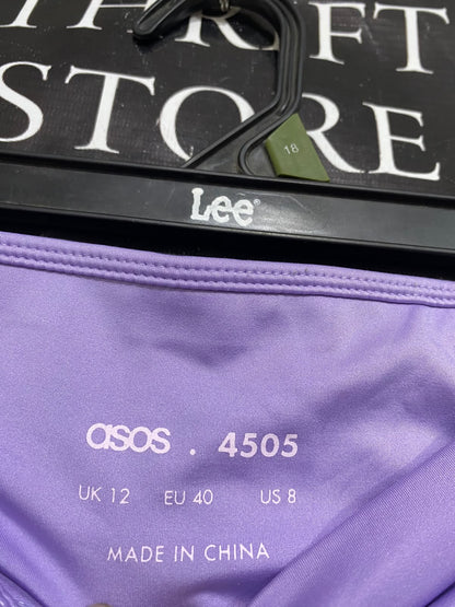 ASOS |S| WAIST 26| A46| LAVENDER SEAM-CONTOURED TECHNICAL UTILITY LEGGINGS