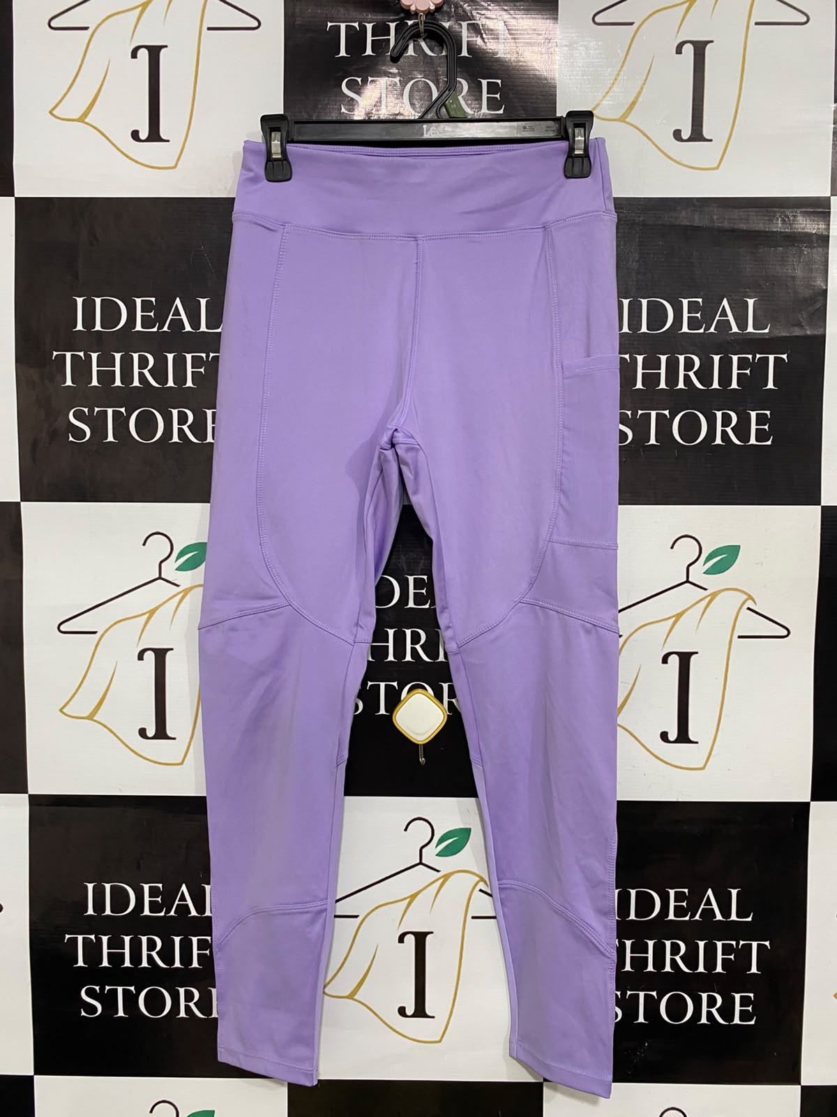 ASOS |S| WAIST 26| A46| LAVENDER SEAM-CONTOURED TECHNICAL UTILITY LEGGINGS