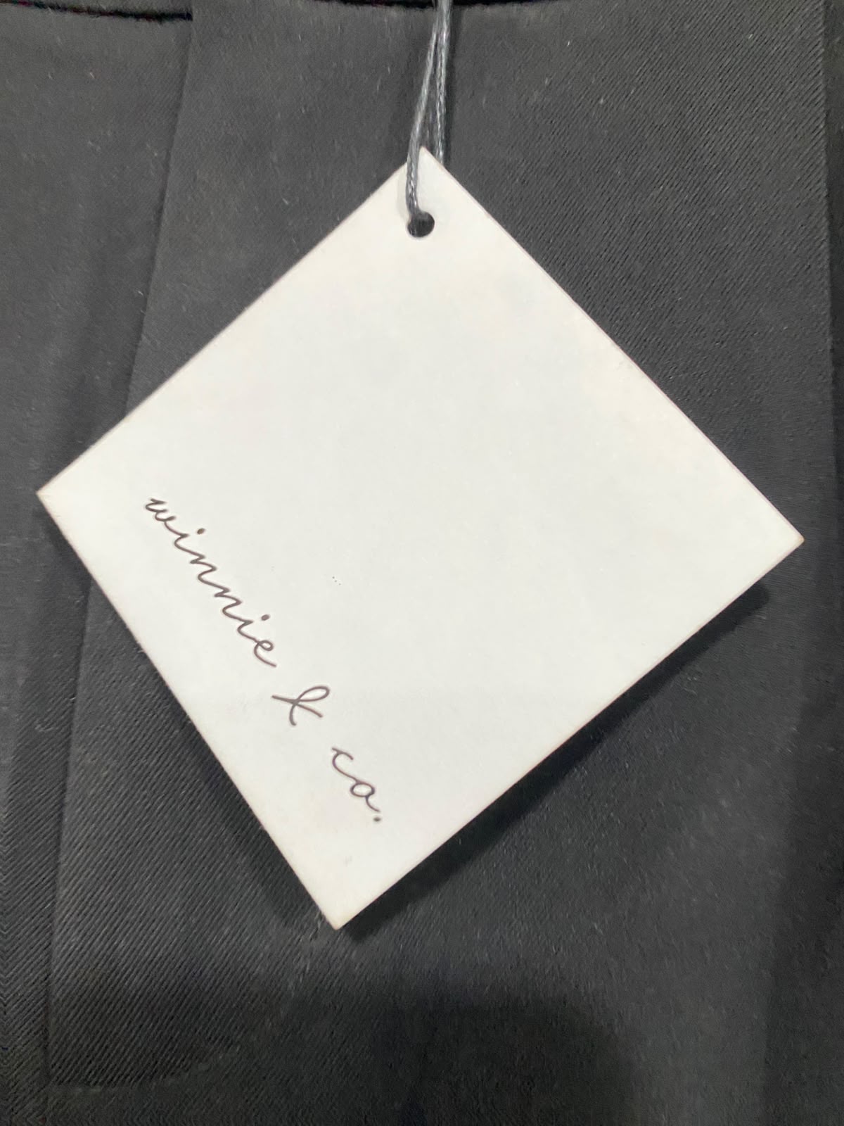 WINNIE & CO |M| WAIST 28| A46| BLACK TAILORED HIGH-WAIST WIDE-LEG TECHNICAL UTILITY PANTS
