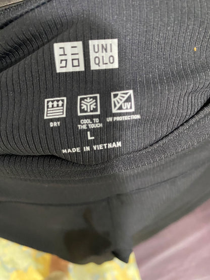 UNIQLO |L| WAIST 24| A46| BLACK HIGH-WAIST SLIM-FIT TECHNICAL UTILITY TROUSERS