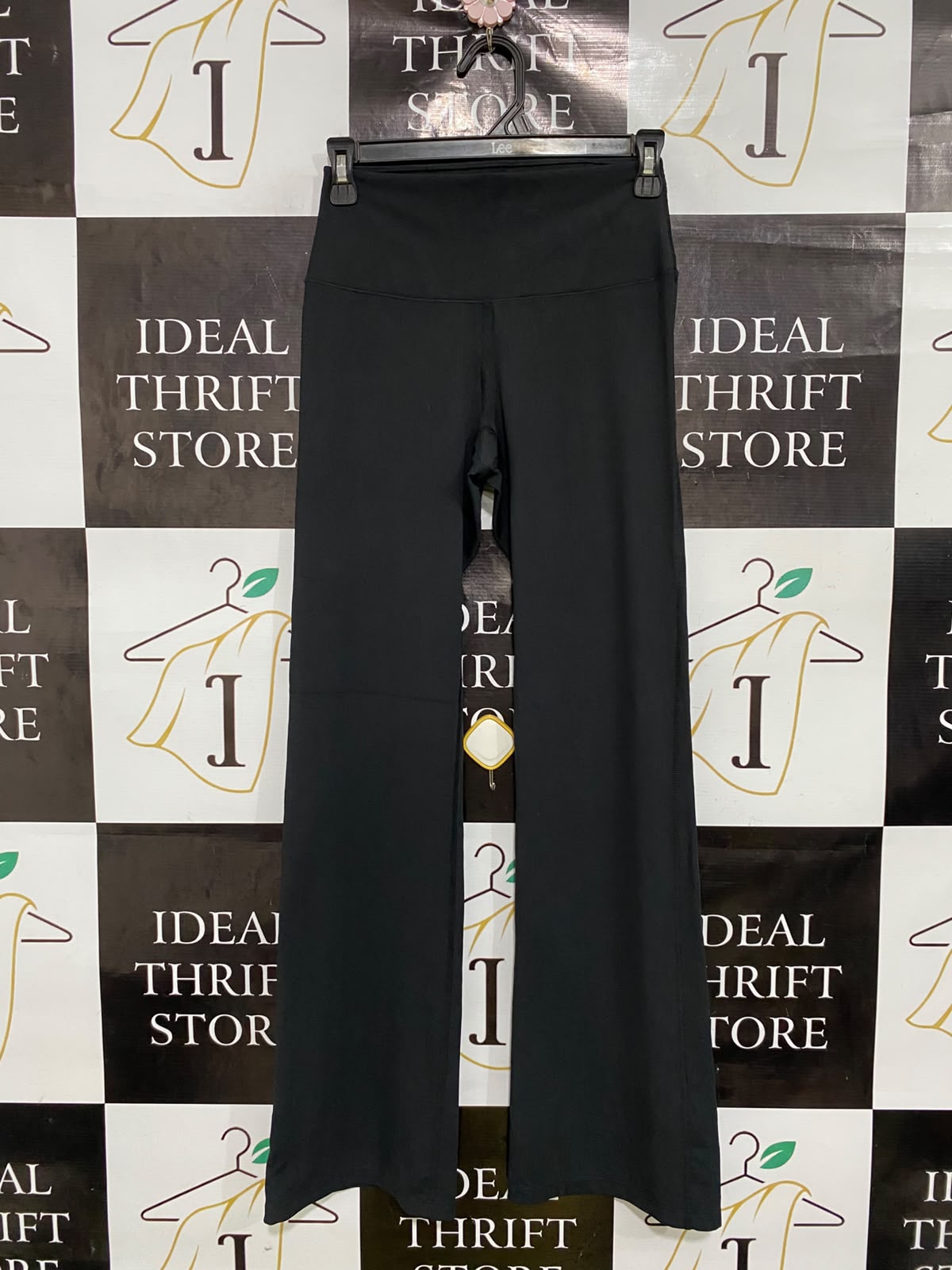 UNIQLO |L| WAIST 24| A46| BLACK HIGH-WAIST SLIM-FIT TECHNICAL UTILITY TROUSERS