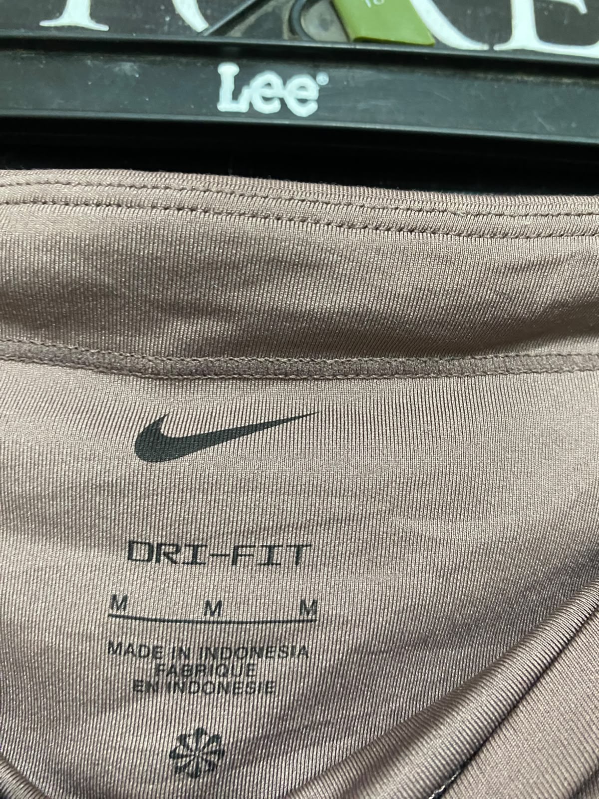 NIKE |M| WAIST 26| A46| BROWN NIKE LOGO-BRANDED DRAWSTRING TECHNICAL UTILITY LEGGINGS