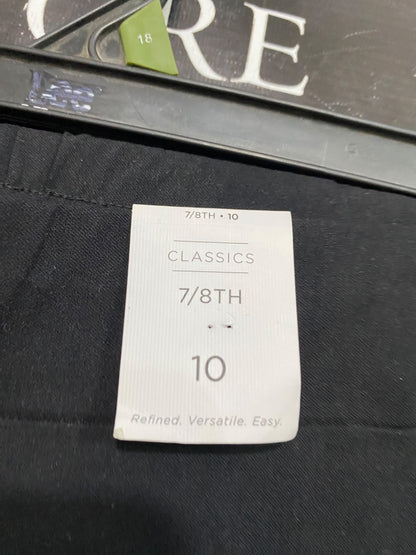 KATIES |M| WAIST 29| A46| BLACK HIGH-WAIST WIDE-LEG TECHNICAL UTILITY FLARED PANTS