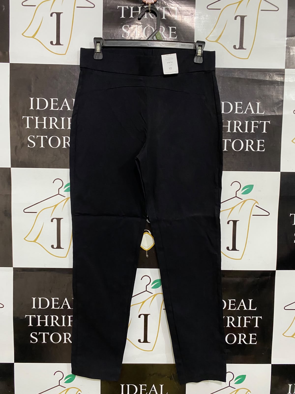 KATIES |M| WAIST 29| A46| BLACK HIGH-WAIST WIDE-LEG TECHNICAL UTILITY FLARED PANTS