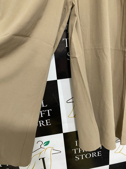 JUST FASHION NOW |M| WAIST 28| A46| KHAKI ELASTICATED DRAWSTRING WIDE-LEG TECHNICAL UTILITY PALAZZO PANTS