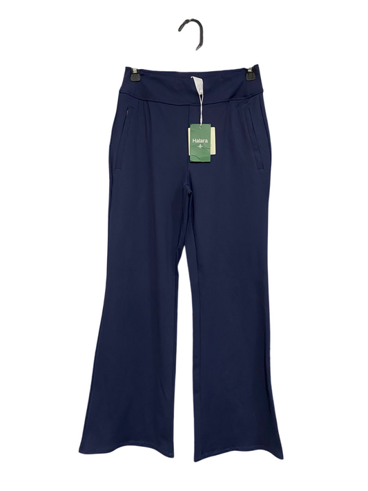 HALARA |S| WAIST 26| A47| NAVY BLUE HALARA POCKET TECHNICAL UTILITY FLARED PANTS
