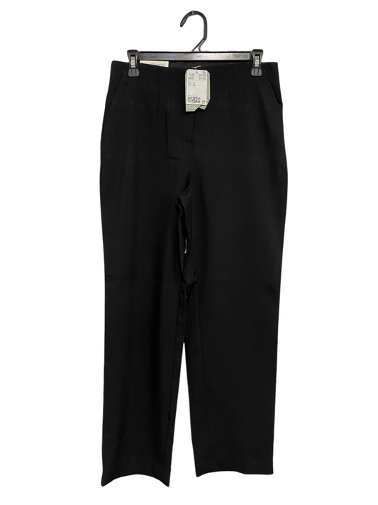 H&M |L| WAIST 30| A47| SOLID BLACK TAILORED STRAIGHT-LEG TECHNICAL UTILITY TROUSERS