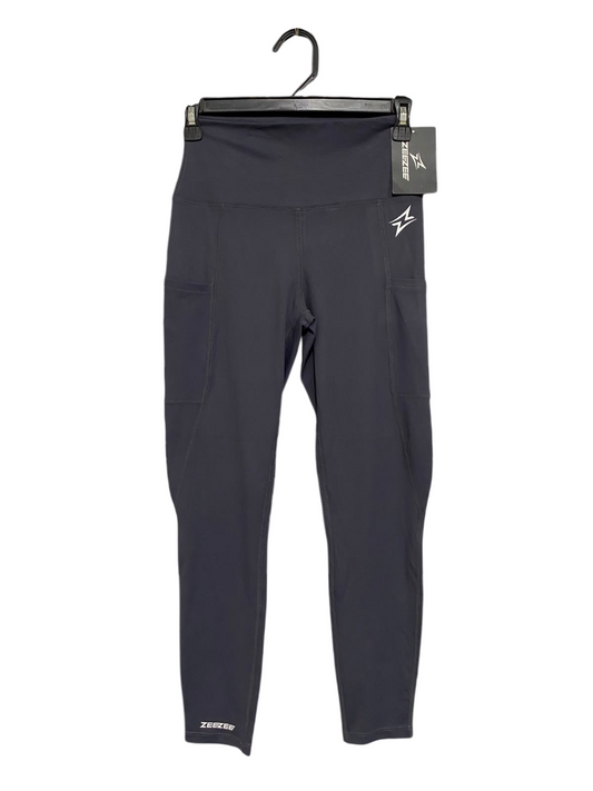 ZEE ZEE |XS| WAIST 23| A47| DARK GREY POCKET TECHNICAL UTILITY LEGGINGS