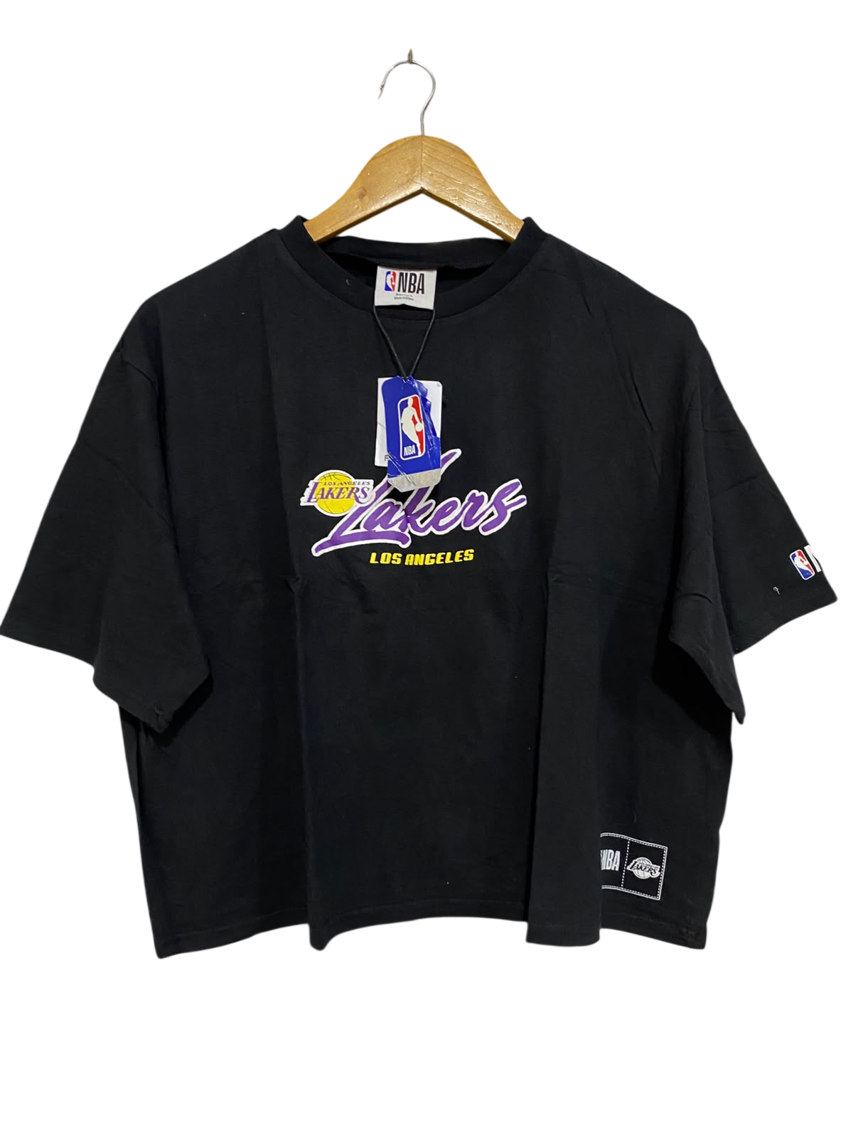 NBA |S| BUST 24| A47| BLACK LOS ANGELES LAKERS NBA TECHNICAL UTILITY TEE