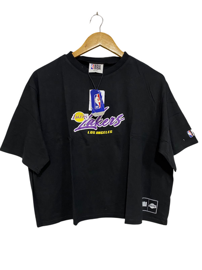 NBA |S| BUST 24| A47| BLACK LOS ANGELES LAKERS NBA TECHNICAL UTILITY TEE