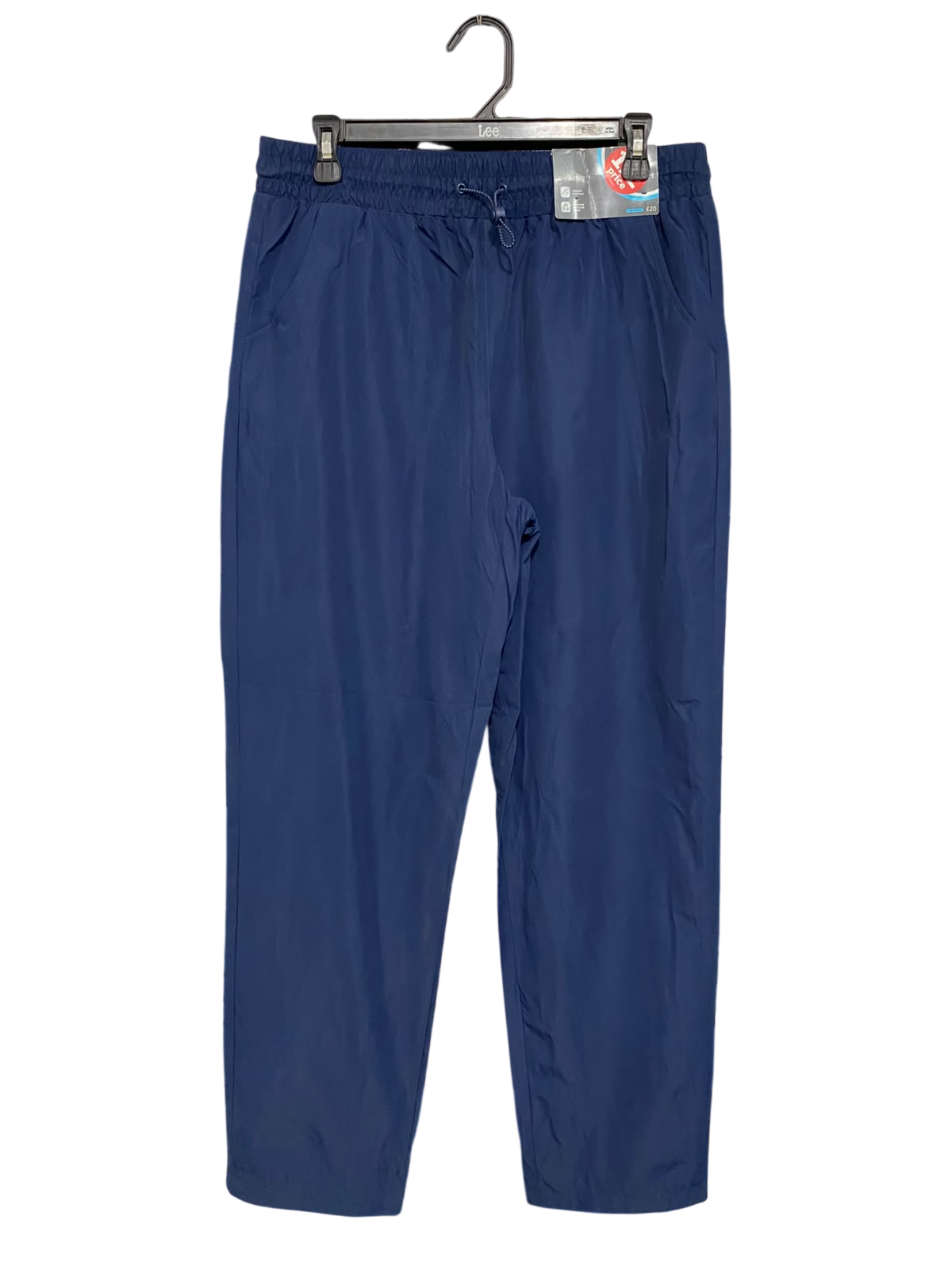 TU WOMAN |L| WAIST 32| A48| NAVY BLUE ELASTICATED DRAWSTRING TECHNICAL UTILITY JOGGERS