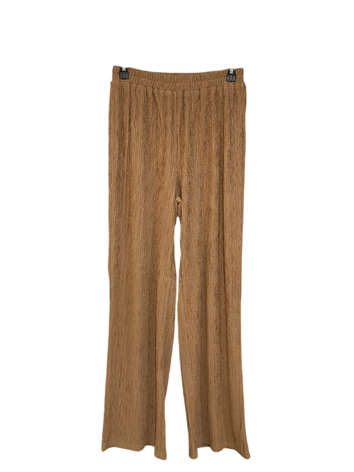 DAZY |M| BUST 26| A48| CAMEL CRINKLE-TEXTURED ELASTICATED WIDE-LEG TECHNICAL UTILITY TROUSERS