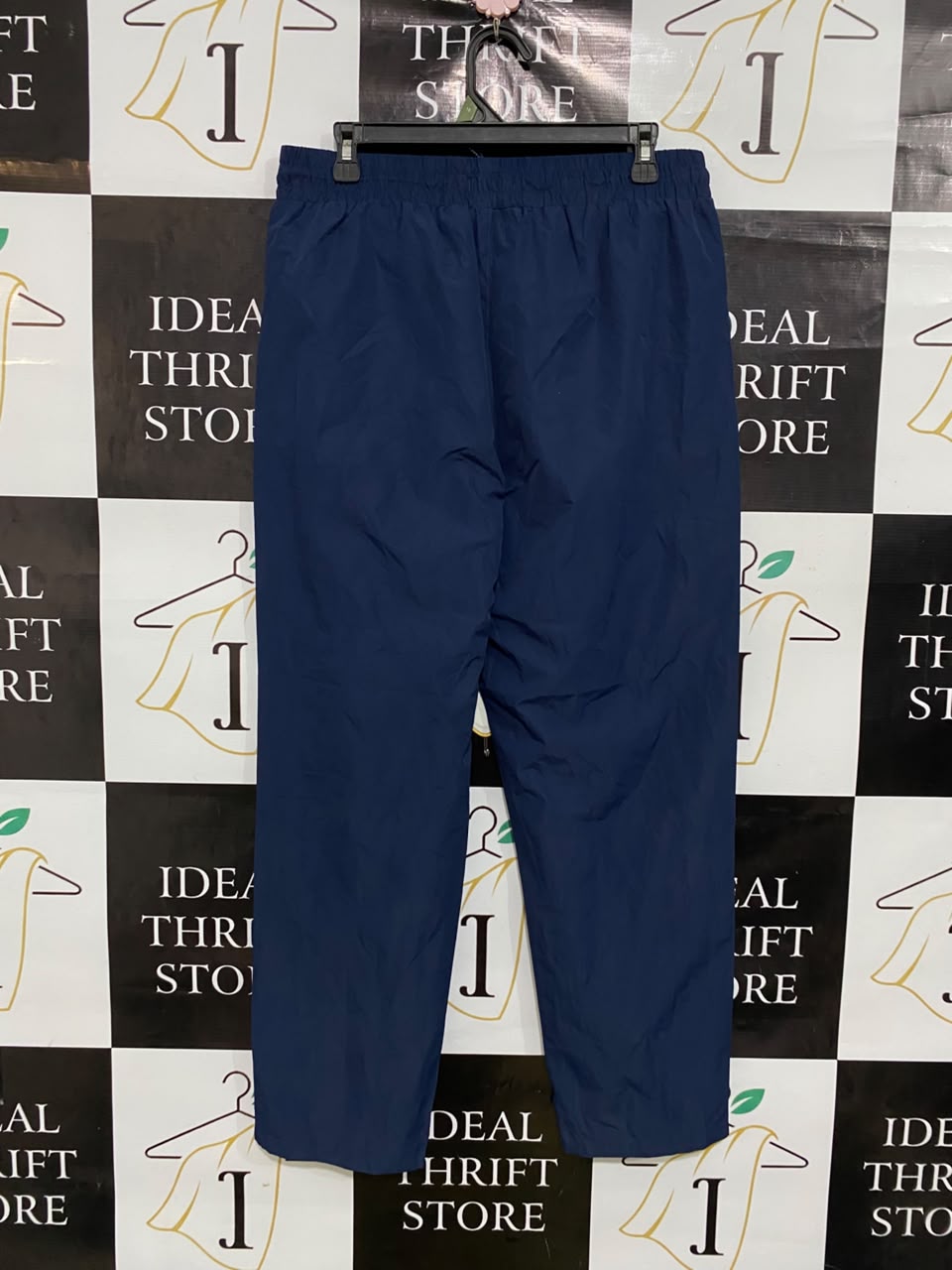 TU WOMAN |L| WAIST 32| A48| NAVY BLUE ELASTICATED DRAWSTRING TECHNICAL UTILITY JOGGERS